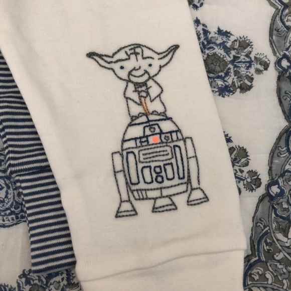 Star Wars Baby Gap Yoda Pants Set NB Newborn OR 0-3M NWT!! - Picture 2 of 7